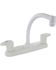 Valterra 2 Handle Kitchen Hi Arc Spout White VLT PF221202