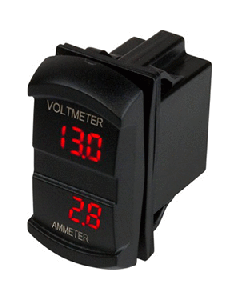 Sea-Dog Dual Volt/Amp Meter Rocker Style Switch 421645-1