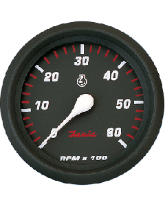 Faria Beede Instruments FARIA PROFESSIONAL RED 4" TACHOMETER (6000 RPM) GAS 34607