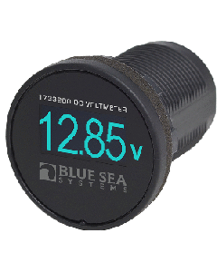 BLUE SEA 1733200 MINI OLED DC VOLTAGE METER BLUE 1733200