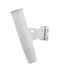 C.E. Smith Aluminum Vertical Clamp-On Rod Holder 1-5/16" OD White Powdercoat w/Sleeve 53716