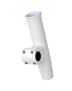 C.E. Smith Adjustable Mid Mount Rod Holder - 1.66" or 1-1/2" OD - White Powder Coat Aluminum with Sleeve & Hex Key 53775