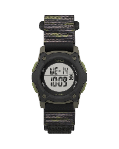 TIMEX KIDS DIGITAL 35MM GREEN CAMO FAST WRAP WATCH TW7C77500XY