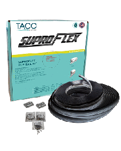 TACO SuproFlex Rub Rail Kit - Black w/Fl V11-9990BBK80-2