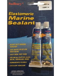 Sudbury Boat Care Sealant Combo 1Oz Ea Wht&Clr SUD 334