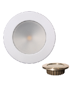 LUNASEA ZERO EMISSION RECESSED LIGHT - WARM WHITE W/ WHITE SS LLB-46WW-0A-WH
