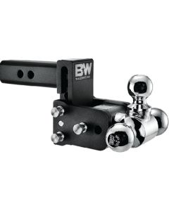 B&W TS20049B Trailer Hitches Tow & Stow Tri Ball Receiver Hitch Fits 2-1/2" Receiver