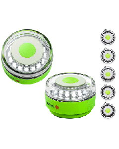 NAVISAFE NAVILIGHT ALL-WHITE 5 MODE 360 RESCUE 2NM W/GREEN 010-1