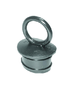 T-H MARINE VINYL PUSH PLUG BLACK 1 1/2"