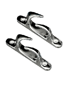 WHITECAP SKENE BOW CHOCK 4 1/2" CHROME PLATED BRASS PR S-0981C