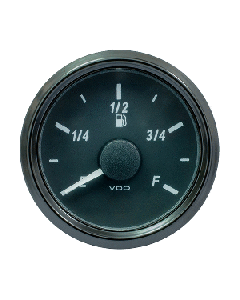 VDO SINGLEVIU 52MM (2-1/16") FUEL LEVEL GAUGE - 0-180 OHM A2C3833120030