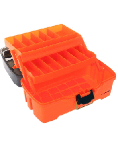 PLANO 2 TRAY TACKLE BOX WITH DUEL TOP ACCESS