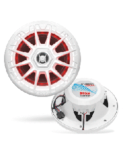 BOSS AUDIO MRGB55W MARINE  SPEAKERS 5.25" - WHITE W/ RGB MRGB55W