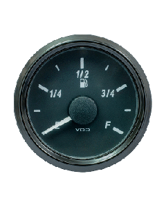 VDO SINGLEVIU 52MM (2-1/6") FUEL GAUGE - 0-90 OHM A2C3833130030