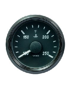 VDO SINGLEVIU 52MM (2-1/16") WATER TEMP GAUGE - 250 DEG F A2C3833340030