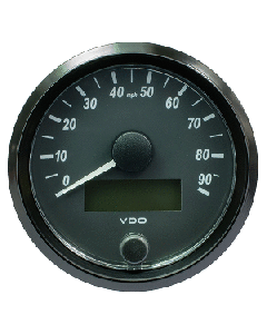 VDO SINGLEVIU 80MM (3-1/8") SPEEDOMETER - 90 MPH A2C3832900030