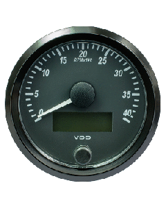 VDO SINGLEVIU 80MM (3-1/8") TACHOMETER - 4000 RPM A2C3832990030