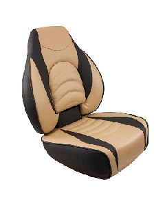 SPRINGFIELD FISH PRO HIGH BACK FOLDING SEAT CHARCOAL/TAN 1041684-1