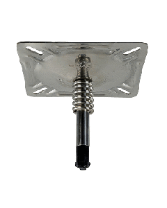SPRINGFIELD MARINE SPRINGFIELD KINGPIN 7" X 7" SEAT MOUNT W/SPRING POLISHED 1614201-PP