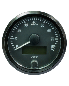 VDO SINGLEVIU 80MM (3-1/8") TACHOMETER - 8000 RPM A2C3833020030