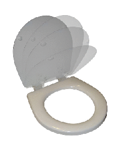 RARITAN SOFT CLOSE HOUSEHOLD STYLE SEAT & COVER - WHITE 1245SC