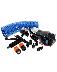 JABSCO HOTSHOT HD4 HEAVY DUTY WASHDOWN PUMP W/ 25' HOSECOIL Q401J-118N-4A