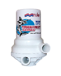 RULE TOUNAMENT SERIES 1600 GPH LIVEWELL PUMP DUAL PORT 209FDP