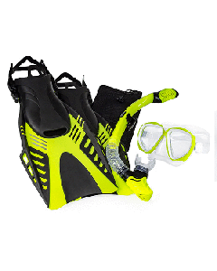 AQUA LEISURE DYNA 5-PIECE DIVE SET - ADULT SIZE M/L DPX18230S3M