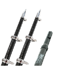 TACO 20' CARBON FIBER TWIST & LOCK OUTRIGGER POLES BLACK OT-4200CF-HD