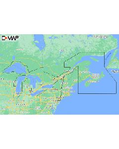 C-MAP GREAT LAKES TO NOVA  SCOTIA REVEAL COASTAL CHART M-NA-Y201-MS
