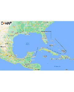 C-MAP GULF OF MEXICO AND  BAHAMAS REVEAL COASTAL CHART M-NA-Y204-MS