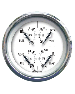 Faria Beede Instruments FARIA NEWPORT SS 4"  MULTIFUNCTION GAUGE 45012