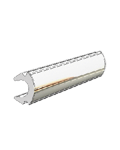 TACO RUB RAIL INSERT FLEXIBLE CHROME 80' V12-0307CP80