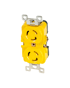 MARINCO LOCKING RECEPTACLE 15A 125 YELLOW 4700CR