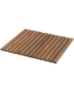 WHITECAP TEAK ROLL-UP SHOWER MAT 63108