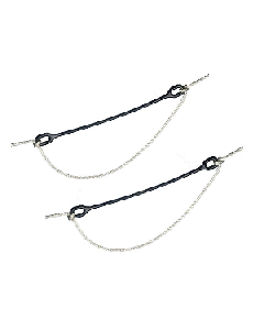 DAVIS LINE SNUBBER 22" BLACK 2-PACK 1468