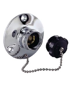 Perko Water Inlet Fitting W/Plug PKO 0499DP0CHR
