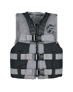 FULL THROTTLE TEEN NYLON LIFE JACKET - GRAY/BLACK 112200-701-010-22