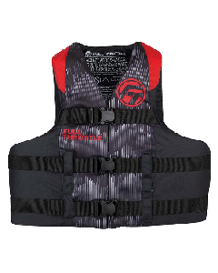 FULL THROTTLE ADULT NYLON LIFE JACKET L/XL - RED/BLACK 112200-100-050-22