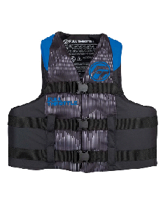 FULL THROTTLE ADULT NYLON LIFE JACKET S/M - BLUE/BLACK 112200-500-030-22