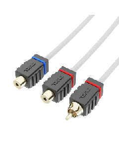 DS18 MARINE TINNED OFC RCA CABLE - 2F TO 1M MOFCR-2F1M