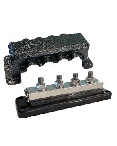 VICTRON BUSBAR 600A 4P & COVER 4X 3/8" PLUS 4X M8 TERMINALS VBB160040010