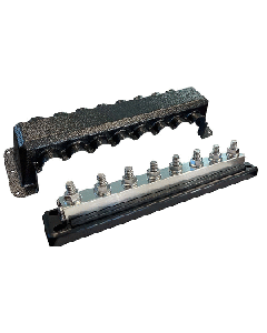 VICTRON BUSBAR 600A 8P & COVER 8X 3/8" PLUS 8X M8 TERMINALS VBB160080010