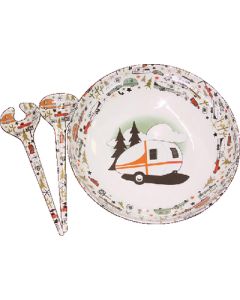 CAMP CASUAL BOWL AND SERVER SET-3PC CC-003
