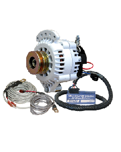 Balmar Alternator 120 AMP 12V 1-2" Single Foot Spindle Mount Dual Vee Pulley Regulator & Temp Sensor