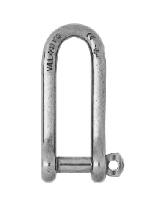 Wichard Captive Pin Long D Shackle - Diameter 6mm - 1/4"