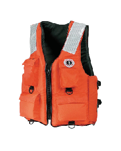 Mustang 4-Pocket Flotation Vest - Orange MV3128T2-2-7XL-216