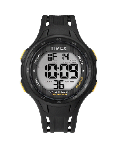 TIMEX DGTL 45MM MENS WATCH BLACK CASE/ STRAP AND YELLOW TW5M41400