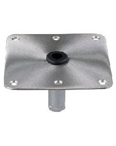 SPRINGFIELD KINGPIN 7" X 7" SS SQUARE BASE (THREADED) 1630001