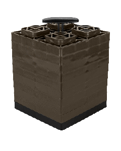 CAMCO FASTEN LEVELING BLOCKS W/ T HANDLE 2X2 BROWN  44521